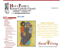 Tablet Screenshot of holyfamilyparishny.org